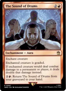 The Sound of Drums 2023 Magic MTG Universes Beyond: Doctor Who #R0097 Rare - Image 1