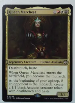 Queen Marchesa *Rare* Magic MtG x1 OTC Commander Outlaws - Image 1