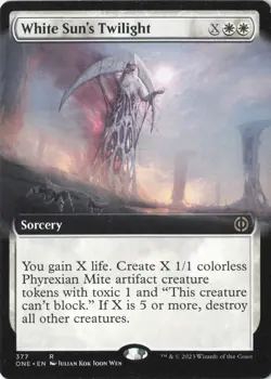 White Sun's Twilight (Extended Art) R Phyrexia: All Will Be One 377 LP - Image 1