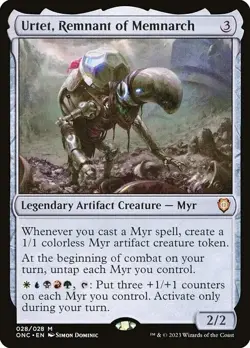 Urtet, Remnant of memnarch Custom Commander Deck MTG Magic The Gathering - Image 1
