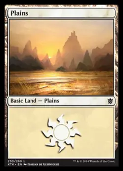 Plains (253) - Khans of Tarkir #253/269 MTG Magic The Gathering - Image 1