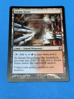 MTG Magic the Gathering - Steam Vents! Return To Ravnica! NM! Never Played! - Image 1