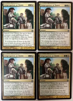4x Congregation At Dawn Playset +Rare NM - MTG Ravnica: City Of Guilds Commander - Image 1