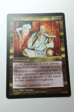 MTG Grim Feast x1- -Mirage-Lightly Played - Image 1