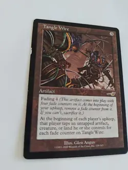 Tangle Wire Nemesis Non-foil Heavy Play MTG #139 - Image 2