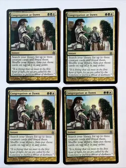Congregation At Dawn X4 - MTG Ravnica: City Of Guilds + Free Bonus Cards - Image 1