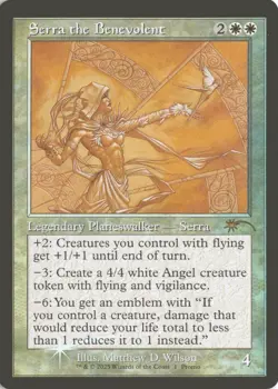 MTG Serra the Benevolent (1) *Foil* Retro MagicCon Chicago FIAB MT/NM Free Ship - Image 1