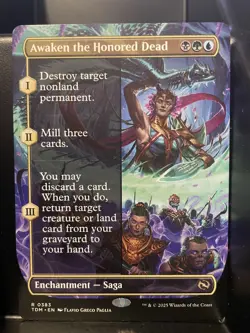 Awaken the Honored Dead BORDERLESS NM/M Tarkir Dragonstorm MTG Magic Card - Image 1