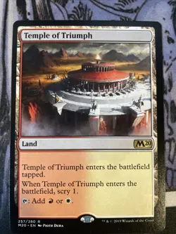 Temple of Triumph NM/M Unspecified Set MTG Magic Card EDH Scryland Rare Boros - Image 1