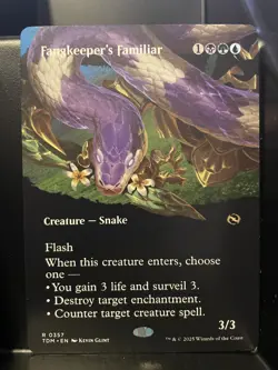 Fangkeeper's Familiar SHOWCASE NM/M Tarkir Dragonstorm MTG Magic Card - Image 1