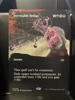 Inevitable Defeat SHOWCASE NM/M Tarkir Dragonstorm MTG Magic Card - Image 1