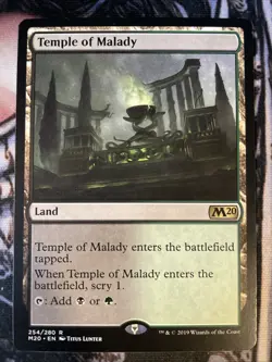 Temple of Malady NM/M Unspecified Set MTG Magic Card EDH Scryland Rare Golgari - Image 1
