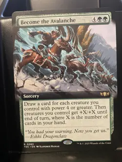Become the Avalanche #83 EXTENDED Art NM/M Tarkir Dragonstorm MTG Magic Card - Image 1