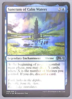 Sanctum of Calm Waters - Foil - 68 - Core Set 2021 (M21) MTG - Image 1