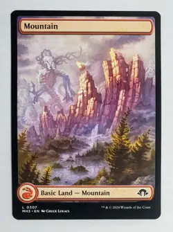 X 1 MTG Mountain Modern Horizons 3 Full Art Land Magic The Gathering - Image 1