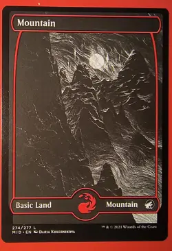 MTG: MAGIC / BASIC LAND - MOUNTAIN- 274/277 MID REGULAR FINISH NM - Image 1