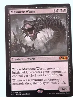Massacre Wurm, Core 2021, NM Near Mint, Magic the Gathering MTG - Image 1