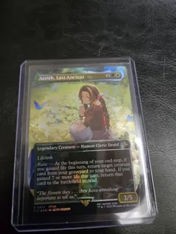 Aerith, Last Ancient (Borderless) (Chocobo Track Foil) Commander: Final Fantasy - Image 1