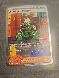 185/132 LT. Surge's Bargain Rare Pokemon TCG Card Gym Challenge NM - Image 1