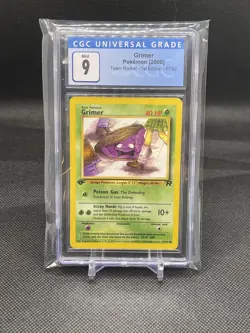 Pokemon Grimer 57/82 Team Rocket 1st Edition (CGC Mint 9) - Image 1