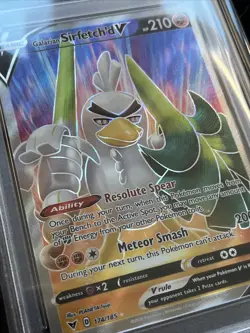 PSA 10 Galarian Sirfetch’d V 174 Full Art Holo 2020 Pokemon SWSH Vivid Voltage - Image 3