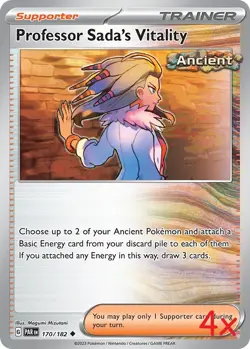 4x Professor Sada's Vitality (Playset) - 170/182 - Paradox Rift - NM - Pokemon - Image 1
