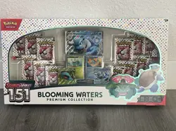 🔥Pokemon 151 Blooming Waters Premium Collection NEW Sealed 12 Packs!! Promos 🔥 - Image 1