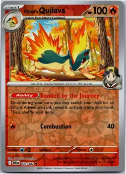 Ethan's Quilava - SV10: Destined Rivals 033/182 - Common - NM Pokemon TCG - Image 1