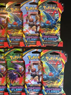 2025 Pokemon Phantasmal Flames Sleeved Booster Pack Lot x18 - Image 4