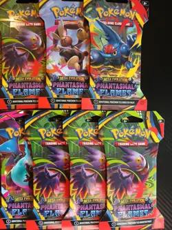 2025 Pokemon Phantasmal Flames Sleeved Booster Pack Lot x18 - Image 5