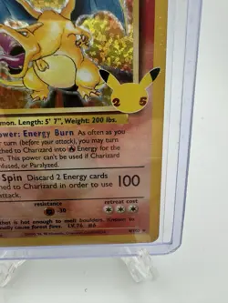 1999 Charizard 4/102 - Base Set Unlimited Holo Rare - Pokemon TCG - Image 5