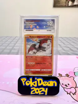Pokemon Radiant Charizard Crown Zenith #020 Holo Ace Gem Mint 10 - Image 1