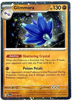 Pokemon TCG - Glimmora - Cosmos Holo Promo - 126/193 - Paldea Evolved Rare - Image 1