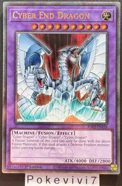Carte YU-GI-OH! CYBER END DRAGON RA03-EN156 QCSR NEUF - Image 1
