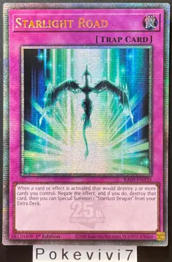 Carte YU-GI-OH! STARLIGHT ROAD RA03-EN235 QCSR NEUF - Image 1