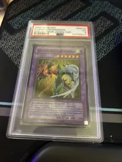 2006 Yugioh Elemental Hero Flame Wingman 1st Edition DP1-EN010 PSA 5 - Image 1