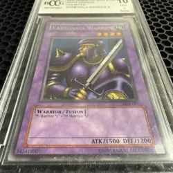 2002 Yugioh Unlimited Karbonala Warrior (LOB) BCCG 10 - Image 4