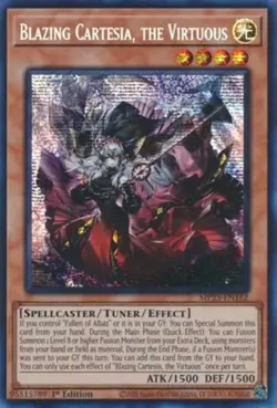 Yugioh! LP Blazing Cartesia, the Virtuous - MP23-EN162 - Prismatic Secret Rare - - Image 1