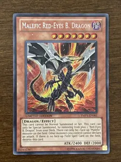 Malefic Red-Eyes B. Dragon (Secret) YMP1-EN001 Limited Edition LP - Image 1