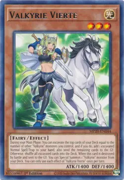 Yugioh - Valkyrie Vierte (Rare) (1st Edition) - MP20-EN044 P - Image 1