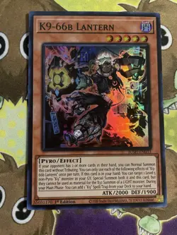 Yu-Gi-Oh! K9-66B Lantern JUSH-EN033 Justice Hunters 1st Edition - Image 1