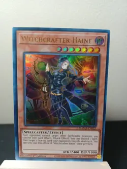 Yu-Gi-Oh! TCG Witchcrafter Haine Magnificent Mavens MAMA-EN022 1st Edition UR NM - Image 1