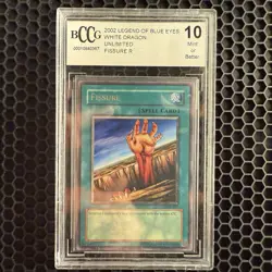 2002 Yugioh Unlimited Fissure Warrior (LOB) BCCG 10 - Image 1