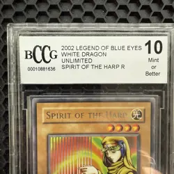 2002 Yugioh Unlimited Spirit of the Harp (LOB) BCCG 10 - Image 3