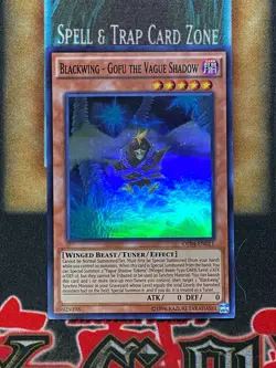 Yugioh Blackwing - Gofu The Vague Shadow OP04-EN011 Super Rare NM - Image 1