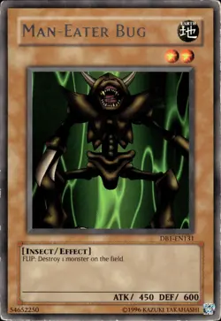 Man-Eater Bug - Rare DB1-EN131 - HP - YuGiOh - Image 1