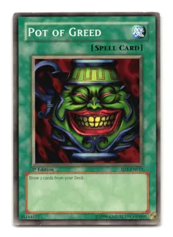 Pot of Greed - SD1-EN015 1st Edition - YuGiOh-MP - Image 1