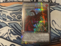 Yugioh Black Rose Dragon Quarter Century Secret Rare Alt Art RA04-EN057 - Image 1