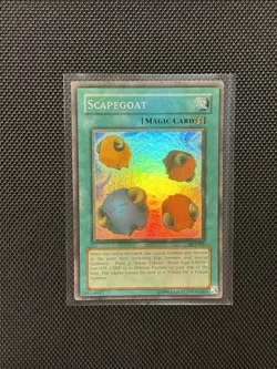 Yu-Gi-Oh! - Faded Foil Shift - Scapegoat - Super Rare Holo- SDJ-041 - Misprint - Image 1