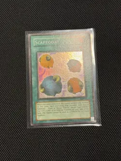 Yu-Gi-Oh! - Faded Foil Shift - Scapegoat - Super Rare Holo- SDJ-041 - Misprint - Image 4